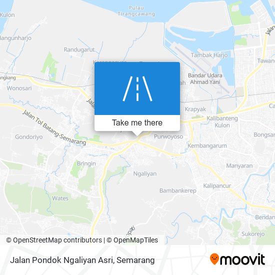 Jalan Pondok Ngaliyan Asri map