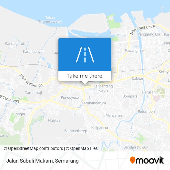 Jalan Subali Makam map