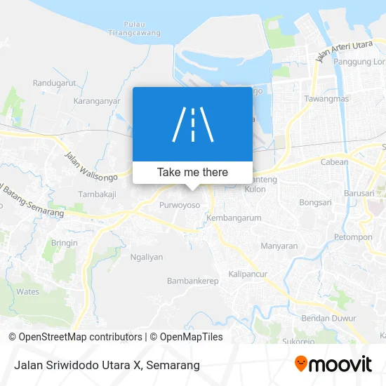 Jalan Sriwidodo Utara X map