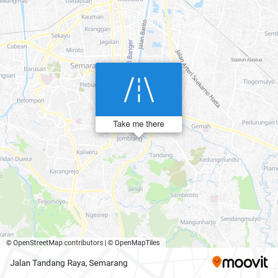 Jalan Tandang Raya map