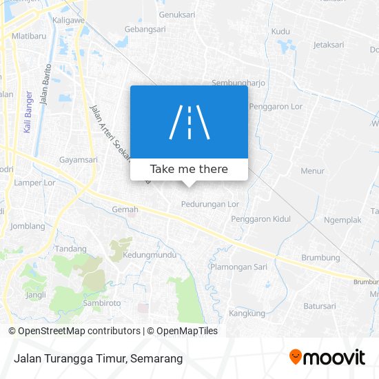 Jalan Turangga Timur map