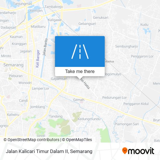 Jalan Kalicari Timur Dalam II map