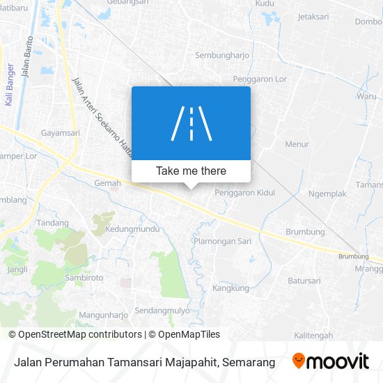 Jalan Perumahan Tamansari Majapahit map