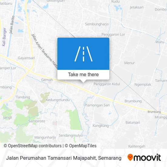 Jalan Perumahan Tamansari Majapahit map