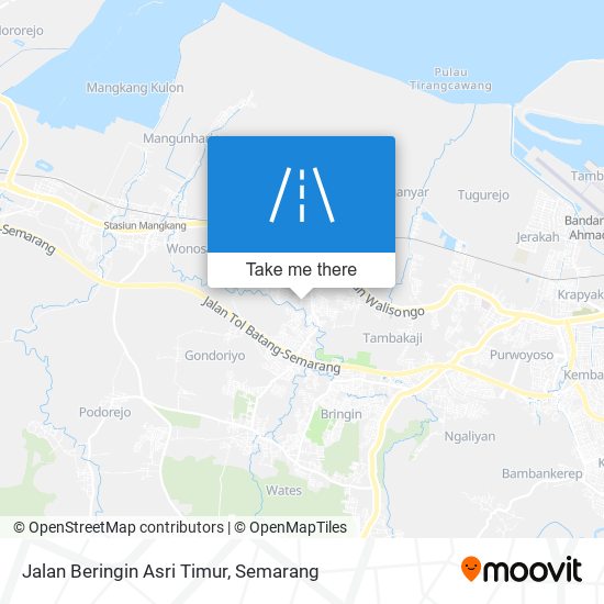 Jalan Beringin Asri Timur map