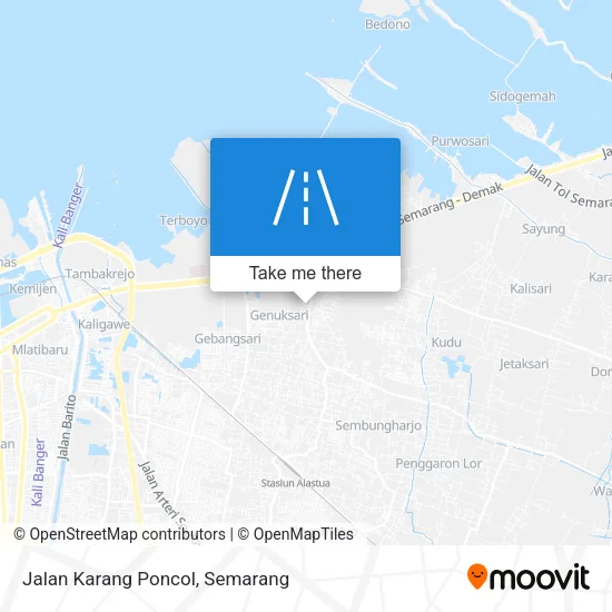 Jalan Karang Poncol map