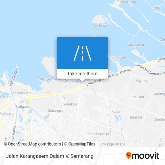 Jalan Karangasem Dalam V map