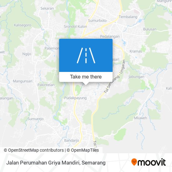 Jalan Perumahan Griya Mandiri map