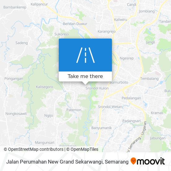 Jalan Perumahan New Grand Sekarwangi map