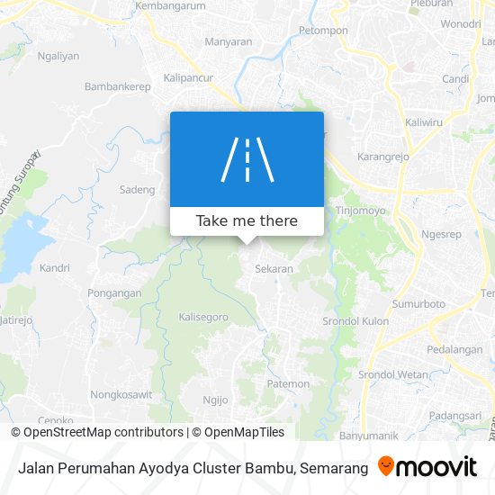 Jalan Perumahan Ayodya Cluster Bambu map