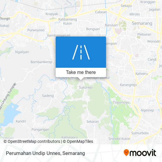 Perumahan Undip Unnes map