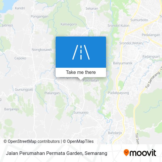 Jalan Perumahan Permata Garden map