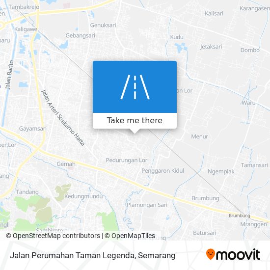 Jalan Perumahan Taman Legenda map