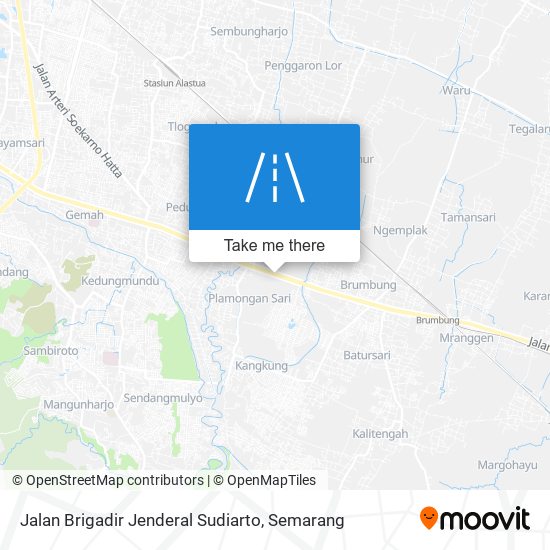 Jalan Brigadir Jenderal Sudiarto map