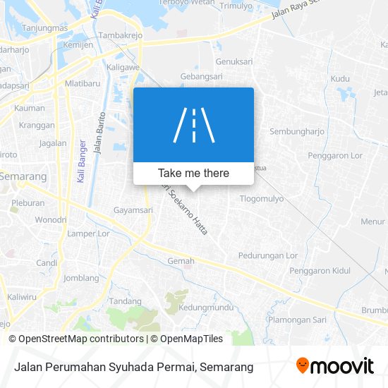 Jalan Perumahan Syuhada Permai map