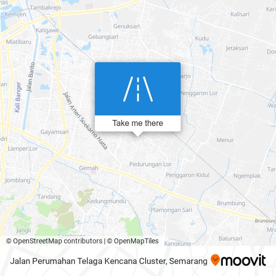 Jalan Perumahan Telaga Kencana Cluster map