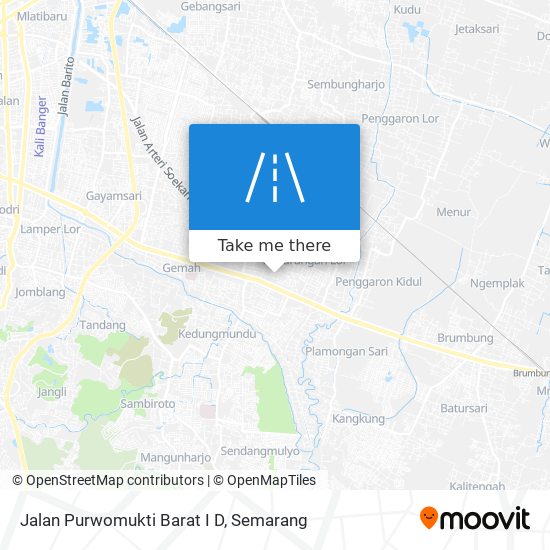 Jalan Purwomukti Barat I D map