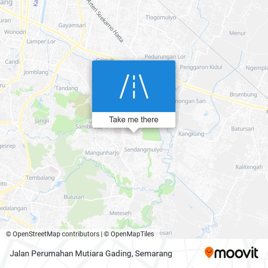 Jalan Perumahan Mutiara Gading map