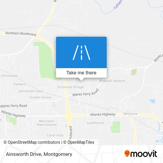 Ainsworth Drive map