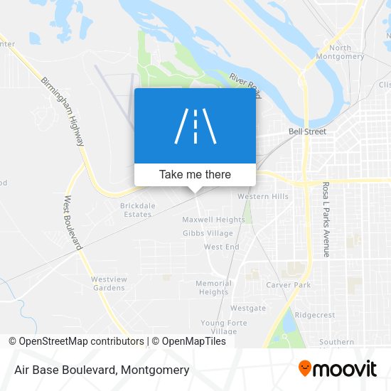 Air Base Boulevard map