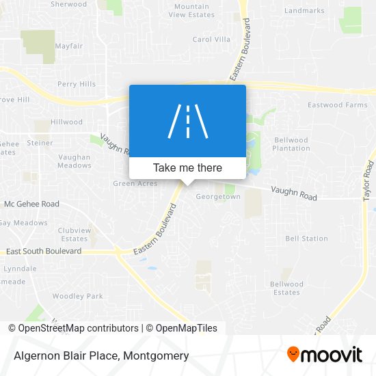 Algernon Blair Place map
