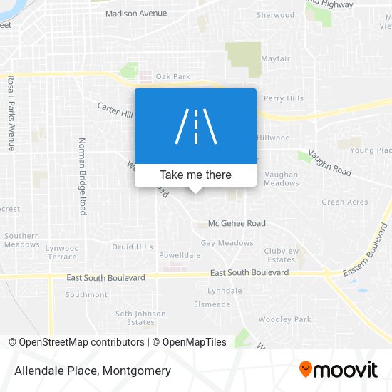 Allendale Place map