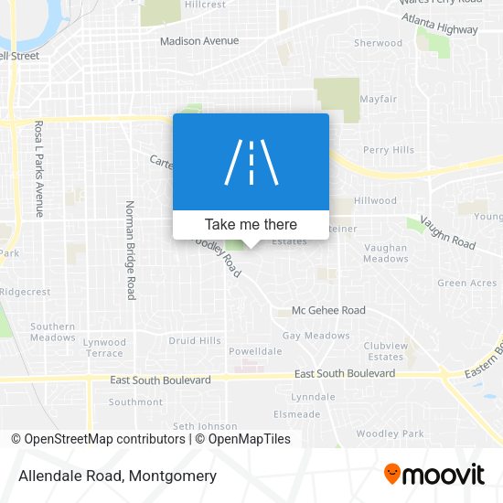 Mapa de Allendale Road