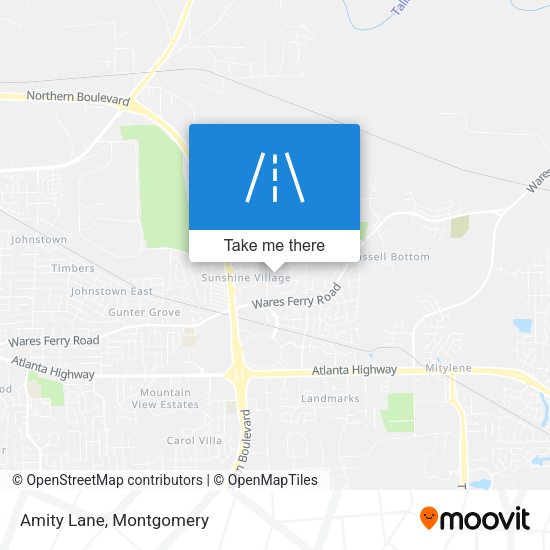 Mapa de Amity Lane