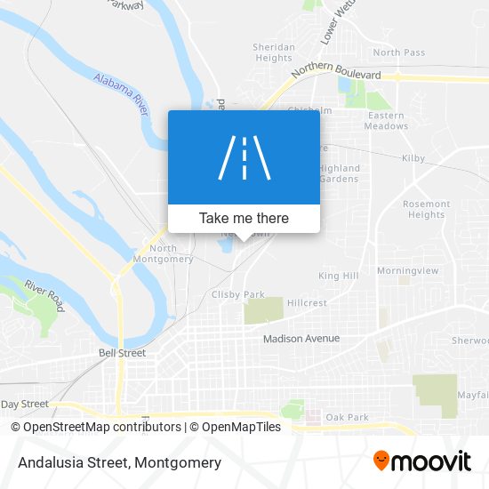 Andalusia Street map