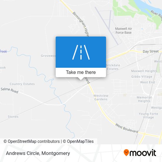 Mapa de Andrews Circle