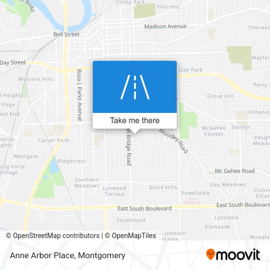 Anne Arbor Place map