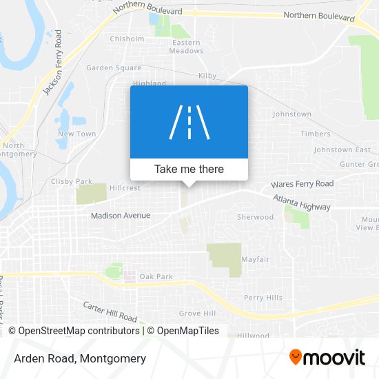 Mapa de Arden Road