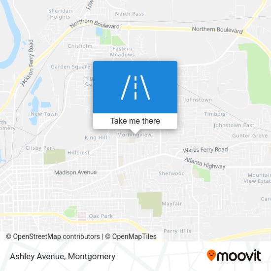 Mapa de Ashley Avenue