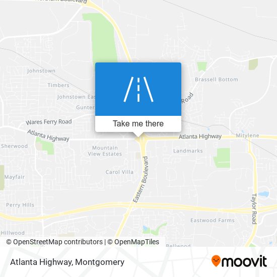 Atlanta Highway map
