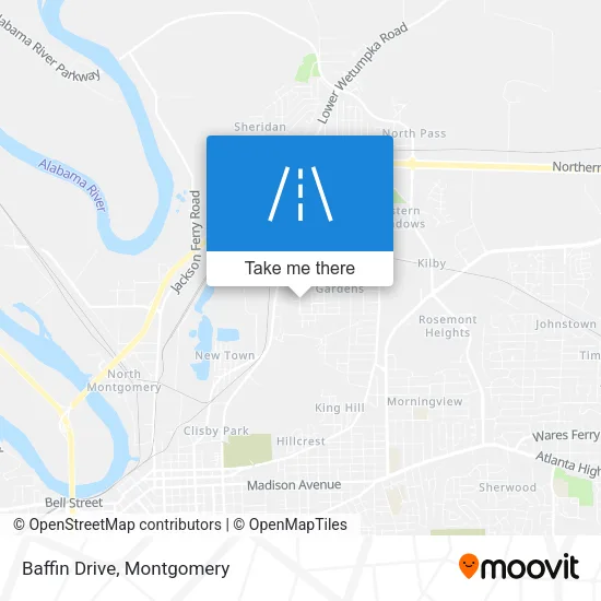 Baffin Drive map