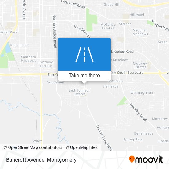 Mapa de Bancroft Avenue