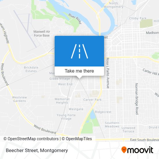 Beecher Street map