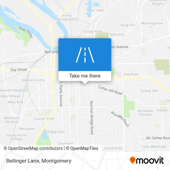 Bellinger Lane map