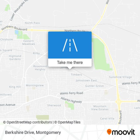 Berkshire Drive map