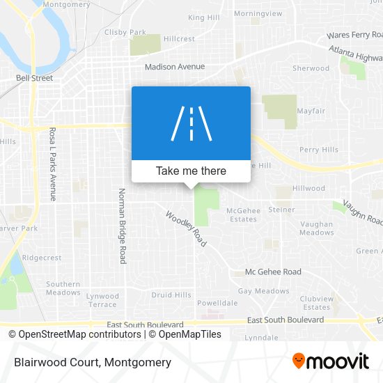Blairwood Court map