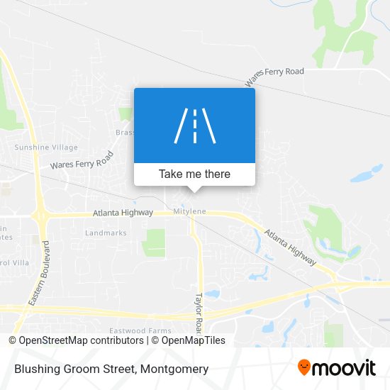 Blushing Groom Street map