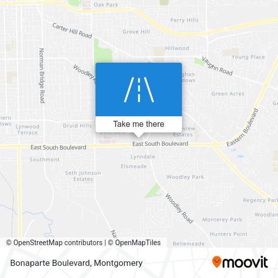 Mapa de Bonaparte Boulevard