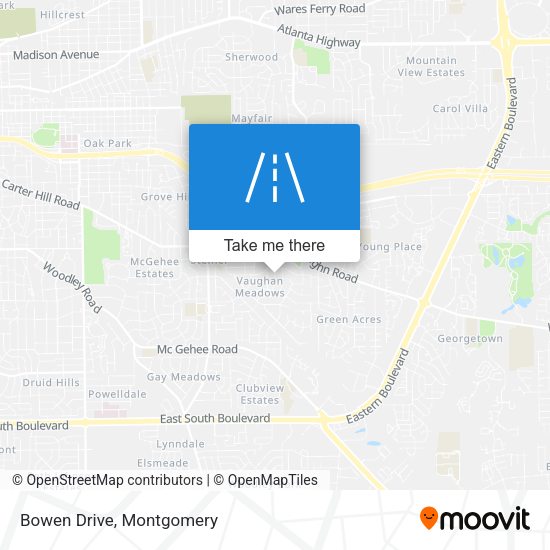 Mapa de Bowen Drive