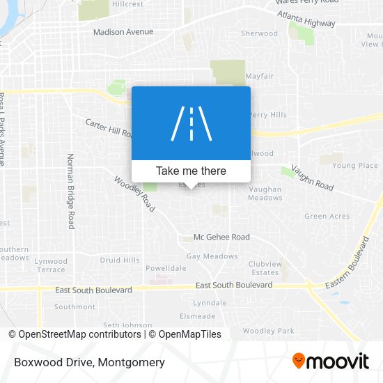 Mapa de Boxwood Drive