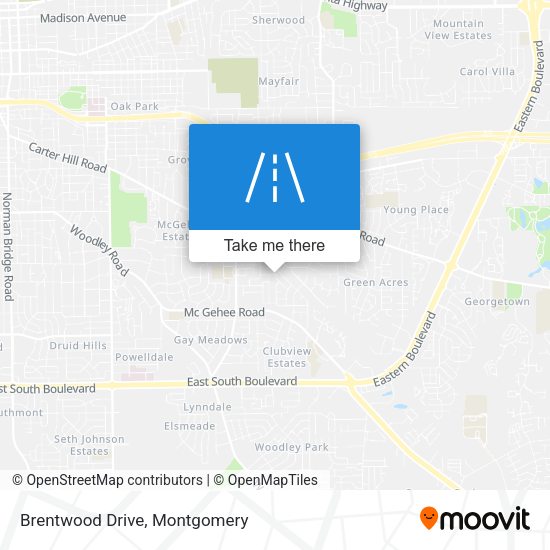 Brentwood Drive map
