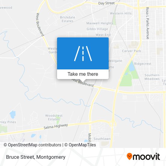 Mapa de Bruce Street