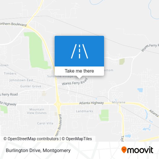 Burlington Drive map