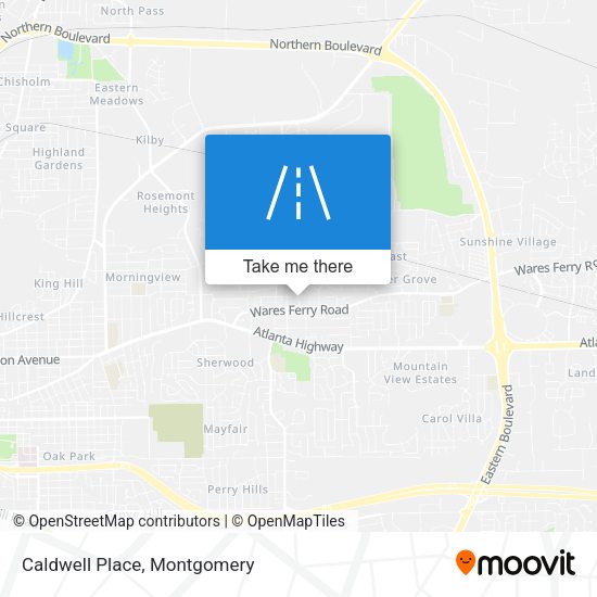Mapa de Caldwell Place