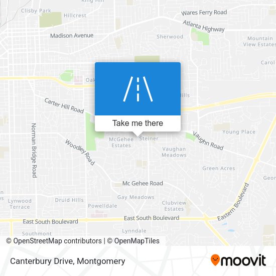 Mapa de Canterbury Drive