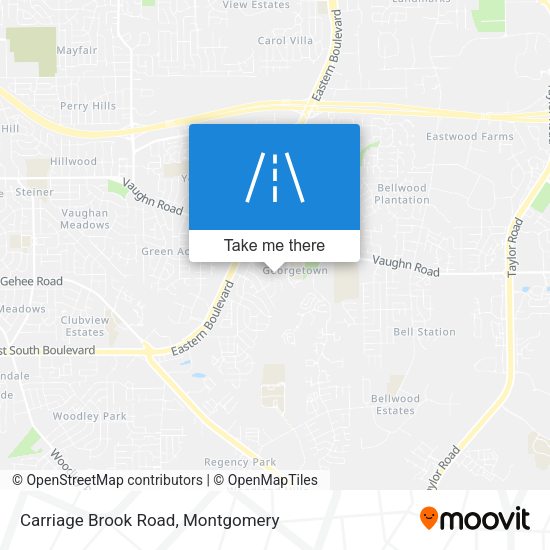 Carriage Brook Road map